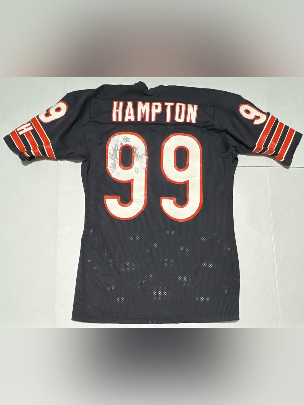 Signed Chicago Bears Dan Hampton 1986 Vintage Wilson Jersey Super Bowl Xx 44